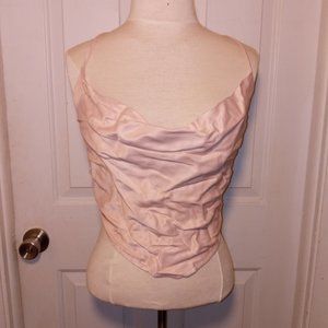 Silky Pink Crop Top